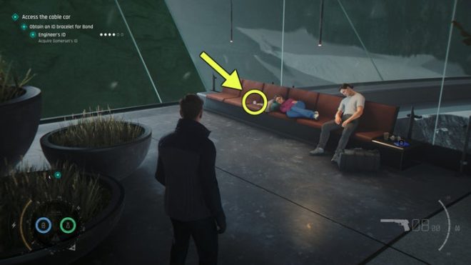A screenshot from 007 First Light, showing the location of the Ace Of Bells Card.