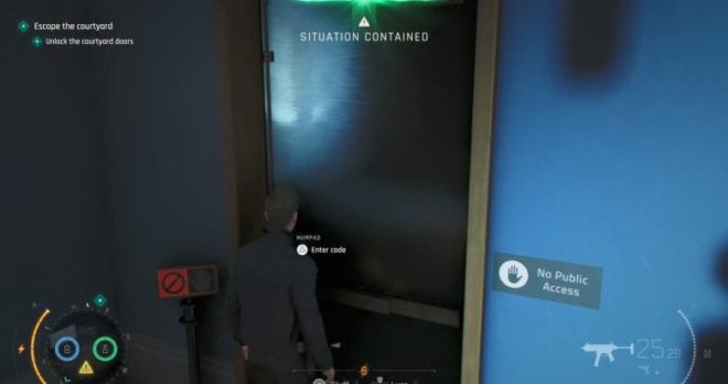 Maintenance room door