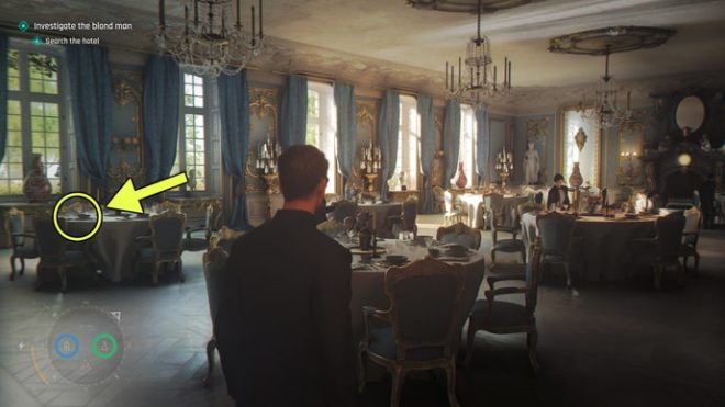 A screenshot from 007 First Light, showing the location of the Ober Of Shields Card.