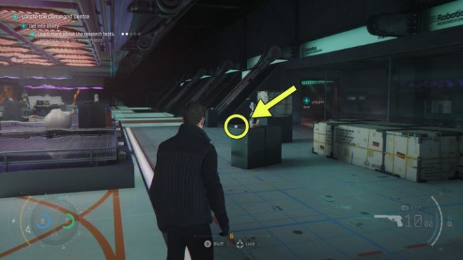 A screenshot from 007 First Light, showing the location of the 9 Of Bells Card.