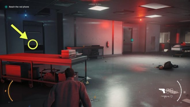 A screenshot from 007 First Light, showing the location of the King Of Bells Card.