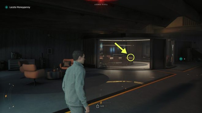 A screenshot from 007 First Light, showing the location of the Ace Of Shields Card.