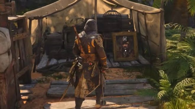 Bartholomew Roberts' Character Portrait in Assassin's Creed Black Flag Resynced.
