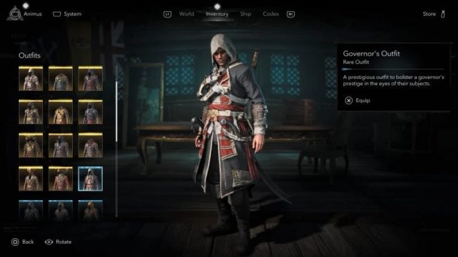 Governor's Outfit