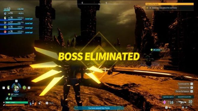 Boss Eliminated Pop-Up