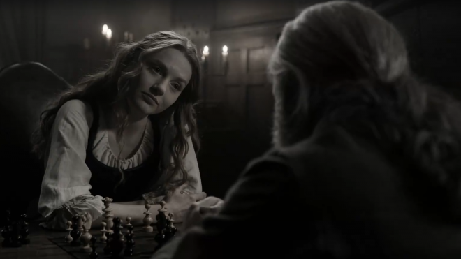 Кадр из сериала Чужестранка