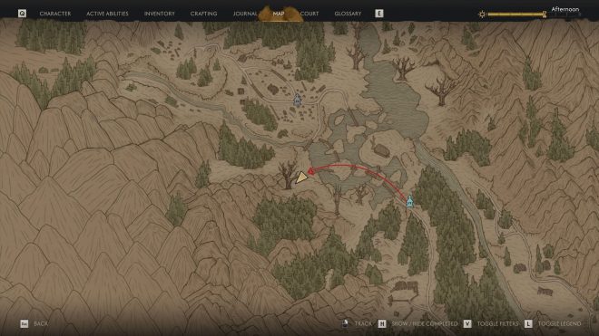 Location of the Ancient Ruin (Image via Rebel Wolves)