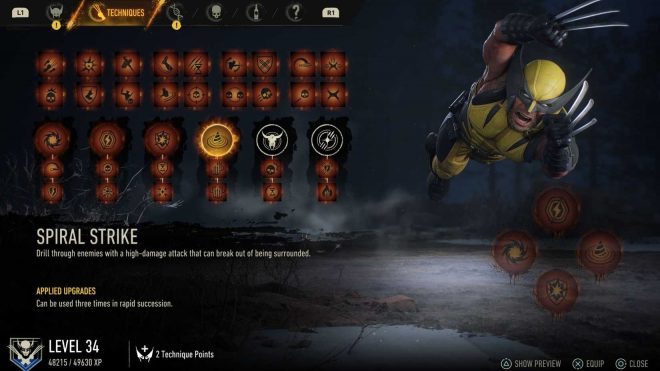 Spiral Strike Marvel's Wolverine