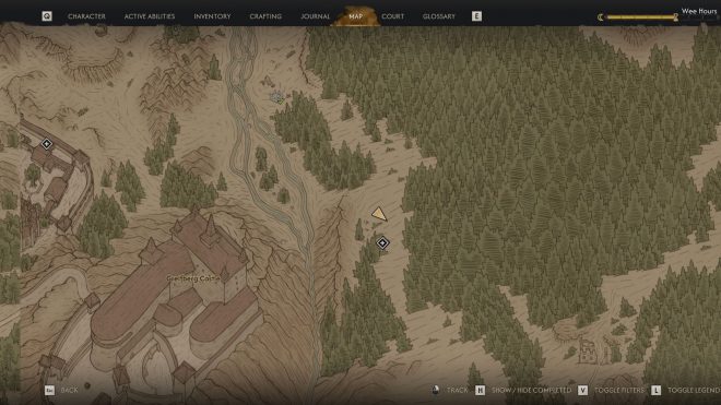 Location of the treasure (Image via Rebel Wolves)