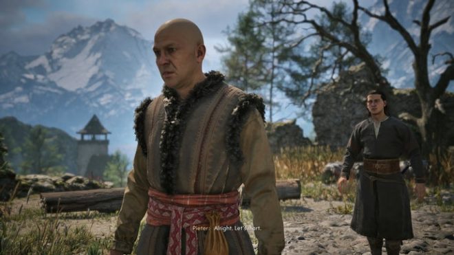 Coen speaks with his father Pieter in The Blood of Dawnwalker.