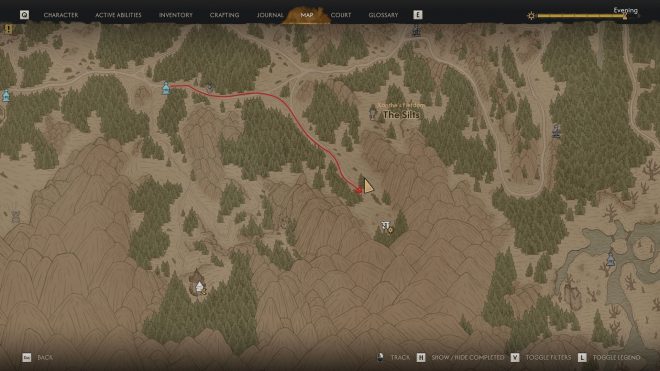 The treasure is located inside a tree trunk (Image via Rebel Wolves)