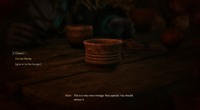 Feast Dialogue Choices