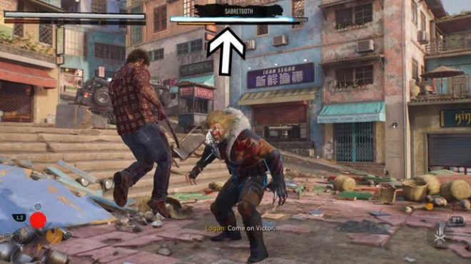 wolverine sabretooth healing factor health bar