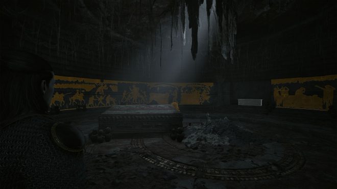 Inspect every mural to unlock the chest (Image via Rebel Wolves)