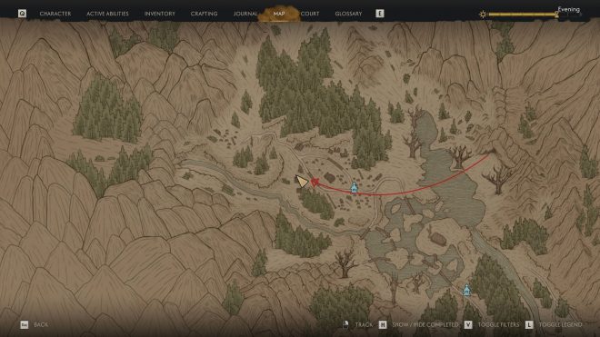 Location of the treasure (Image via Rebel Wolves)