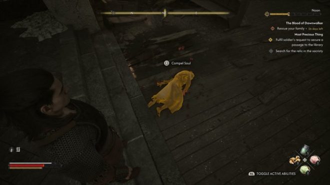Coen uses compel soul on a nun in The Blood of Dawnwalker.