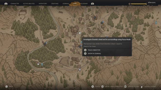 The Blasphemy quest is shown on the map in The Blood of Dawnwalker.
