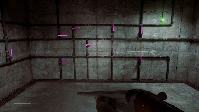 In my experience, it didn't matter what the order was, as long as they matched. This is the wall closest to the desk. (Image via Konami || Sportskeeda)