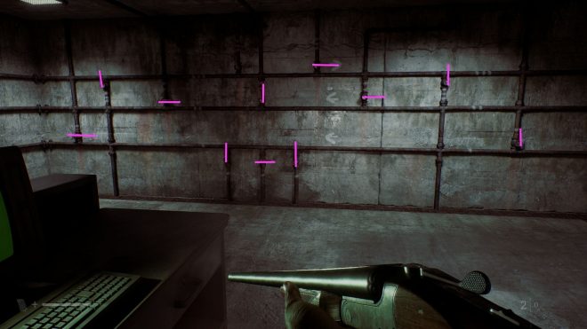 This is the wall directly across from the computer desk (Image via Konami || Sportskeeda)