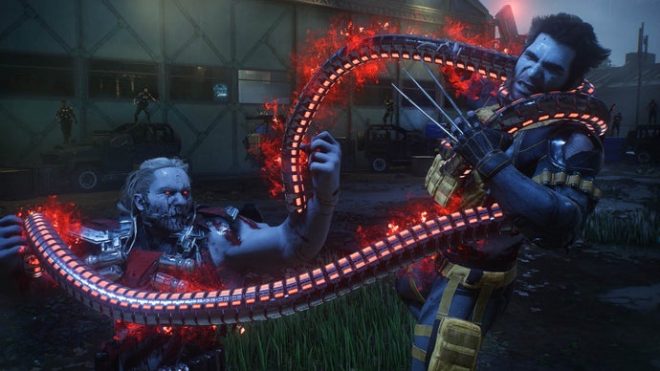 wolverine caught by omega red's coils