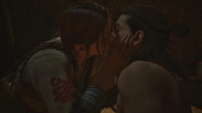 Coen and Anca Kissing