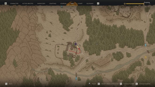 Location of the Hidden Stash (Image via Rebel Wolves)
