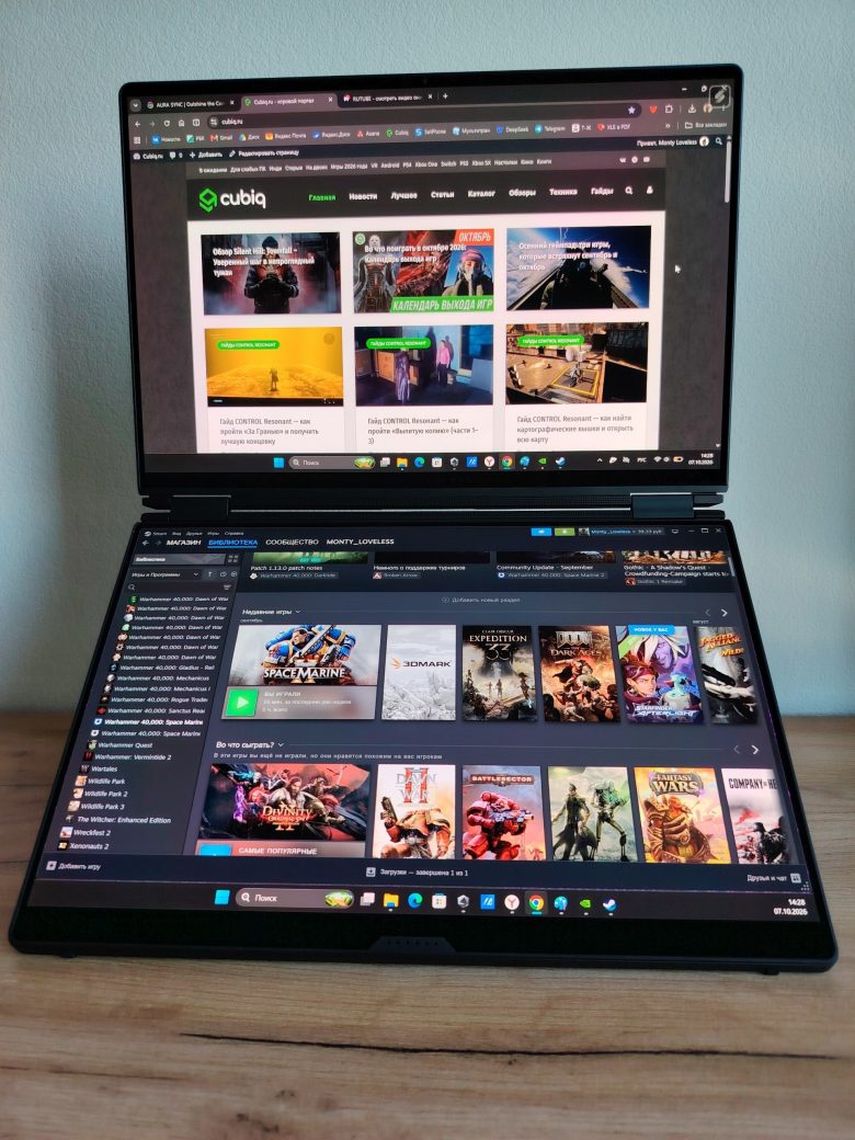 Обзор игрового ноутбука ASUS ROG Zephyrus DUO 2026
